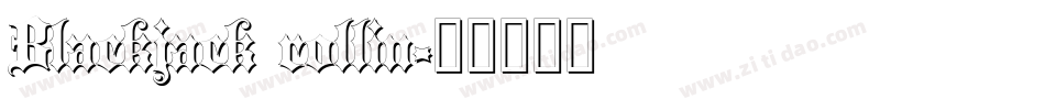 Blackjack rollin字体转换